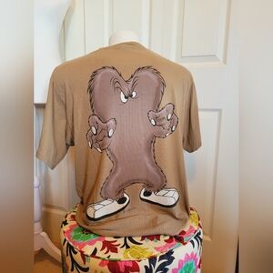 RARE VINTAGE 1995 HAIRY MONSTER Gossamer Looney Tunes Shirt XL Single Stitch USA